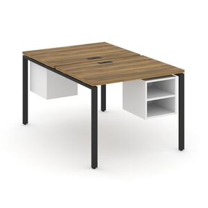 Рабочая станция двухсторонняя с подвесными тумбами на 2 места