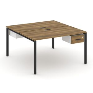 Рабочая станция двухсторонняя с подвесными тумбами на 2 места