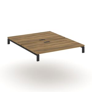 Двойной стол надставка на две опорные тумбы