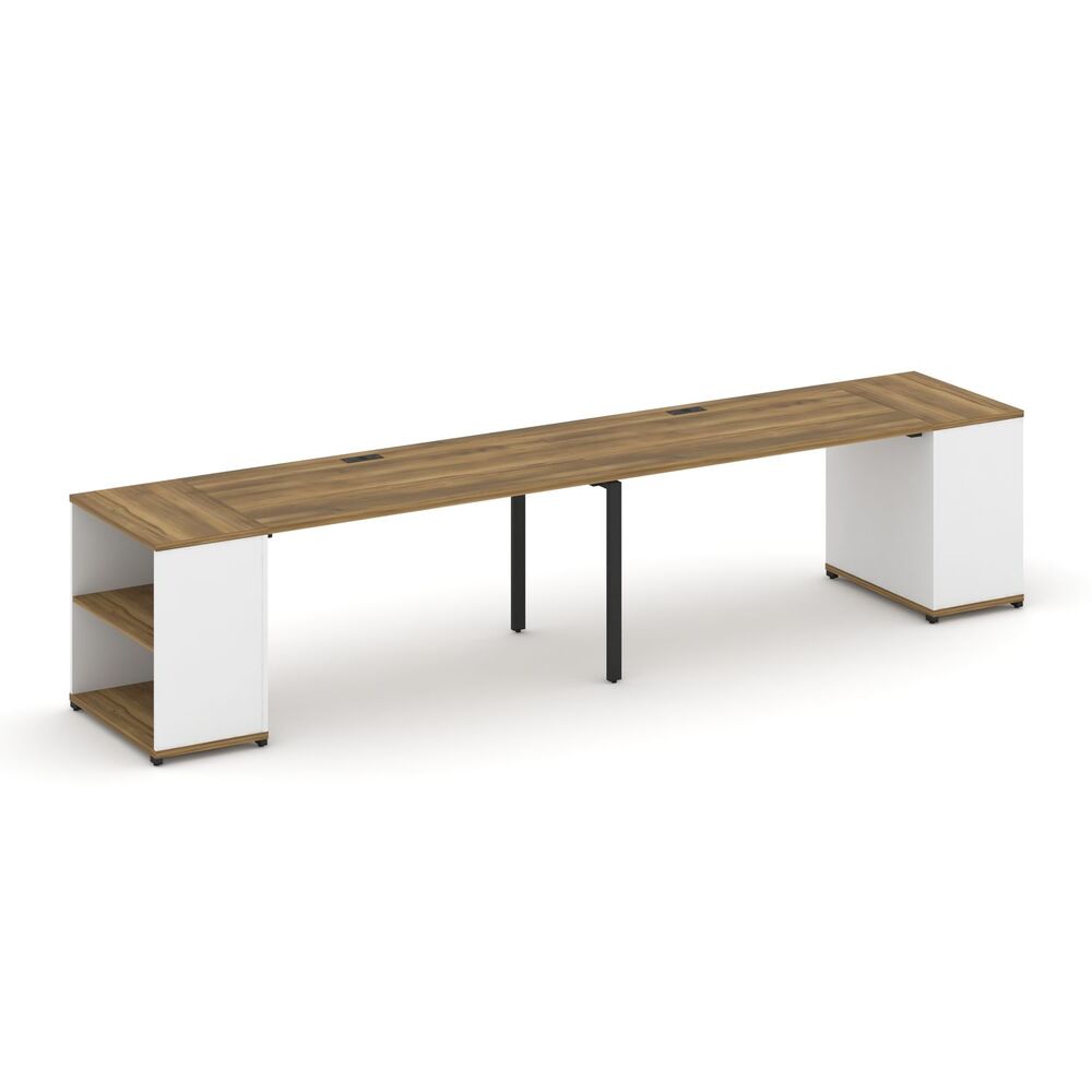 Рабочая станция с опорными стеллажами