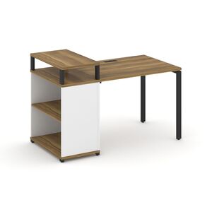 Стол рабочий с опорным стеллажом с верхним горизонтом
