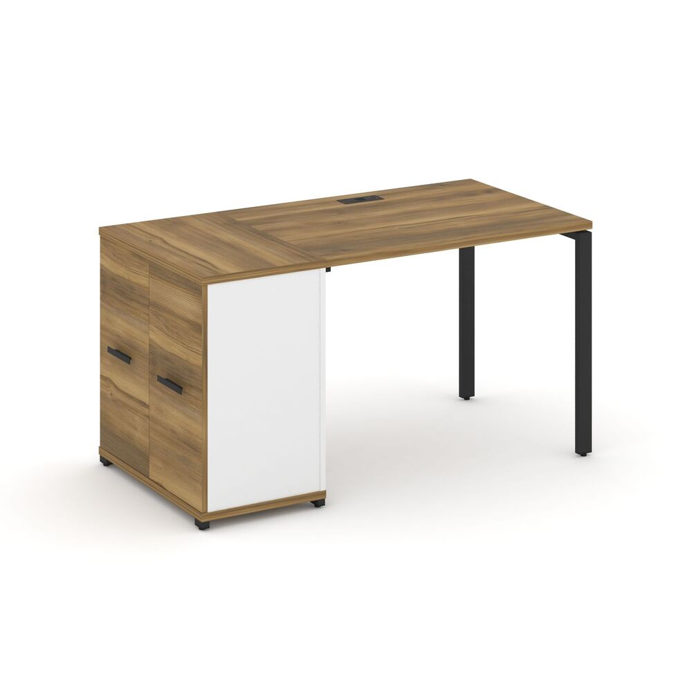 Стол рабочий с опорным распашным шкафом