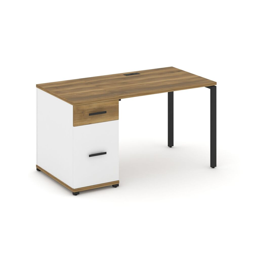 Стол рабочий с одной опорной тумбой