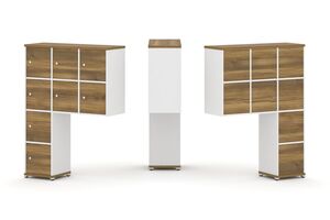 Надставка высокая + (Задняя стенка 8 шт) + (Распашной фасад - 8 шт)