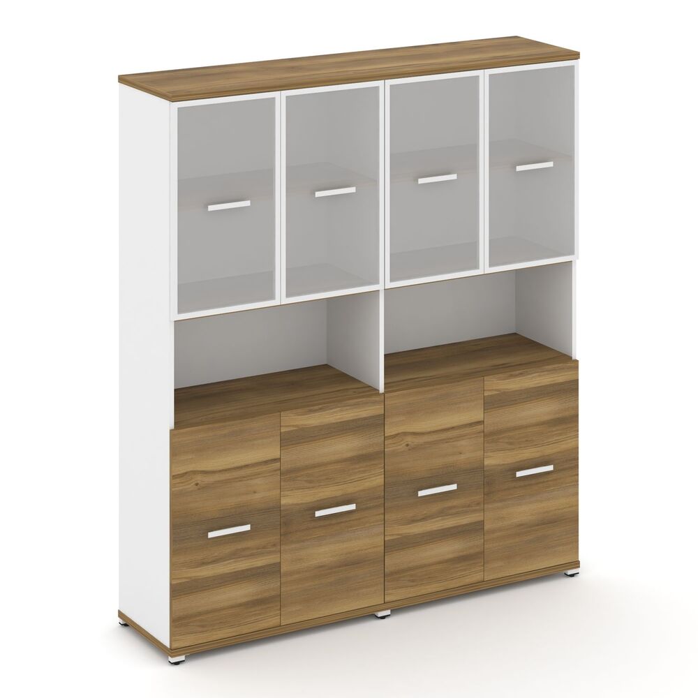 Шкаф две широкие секции, 5 ниш