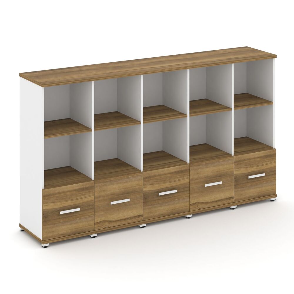 Шкаф пять узких секций, 3 ниши