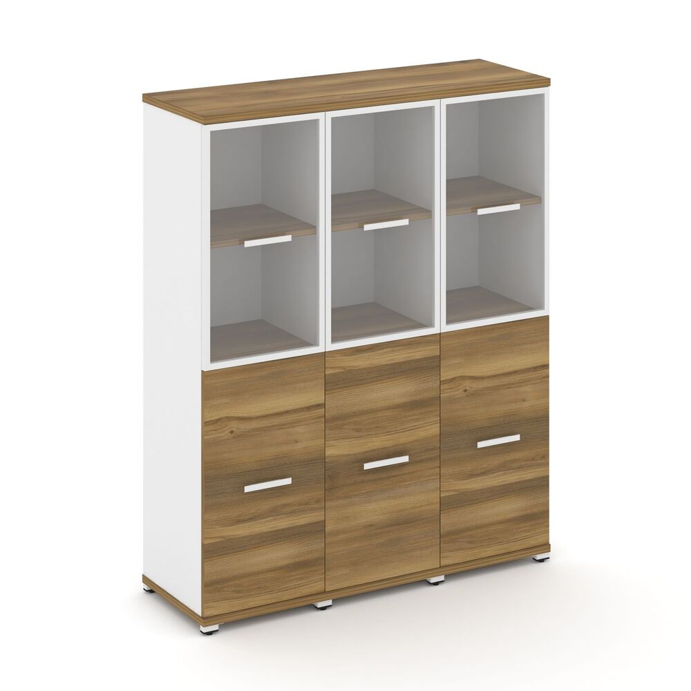 Шкаф три узкие секции, 4 ниши