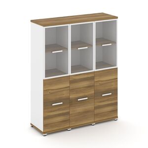 Шкаф три узкие секции, 4 ниши