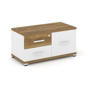 Тумба приставная широкая 2 ящика + 1 распашной фасад