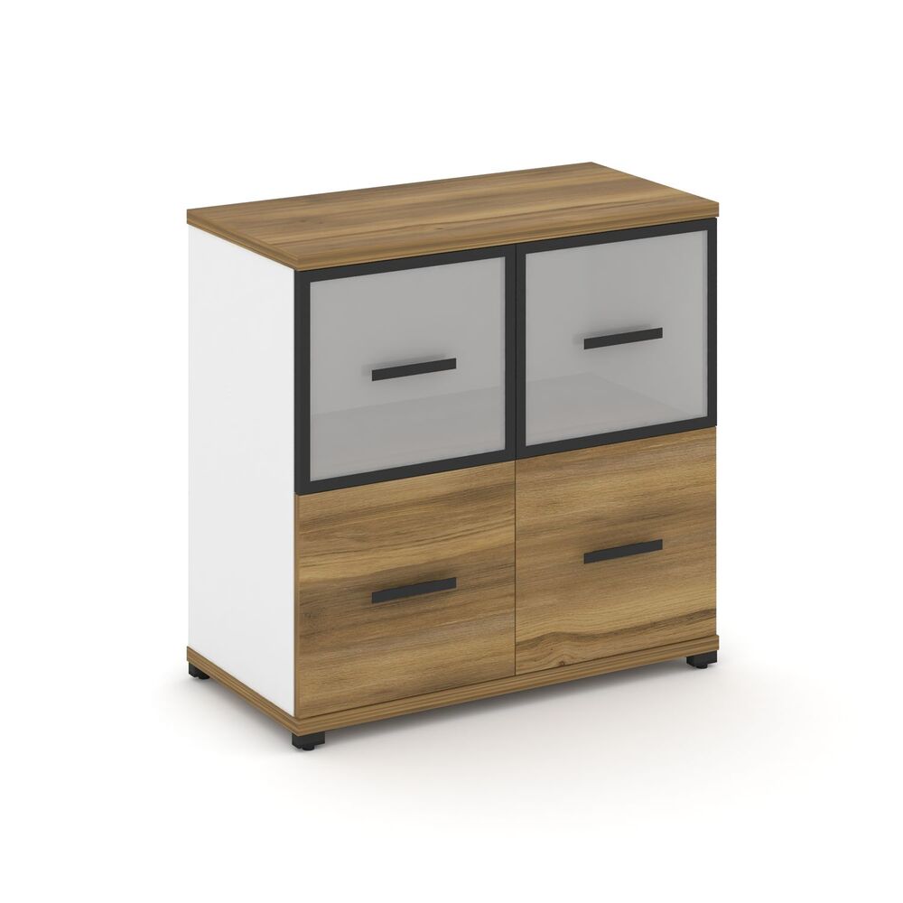 Шкаф одна широкая секция, 2 ниши