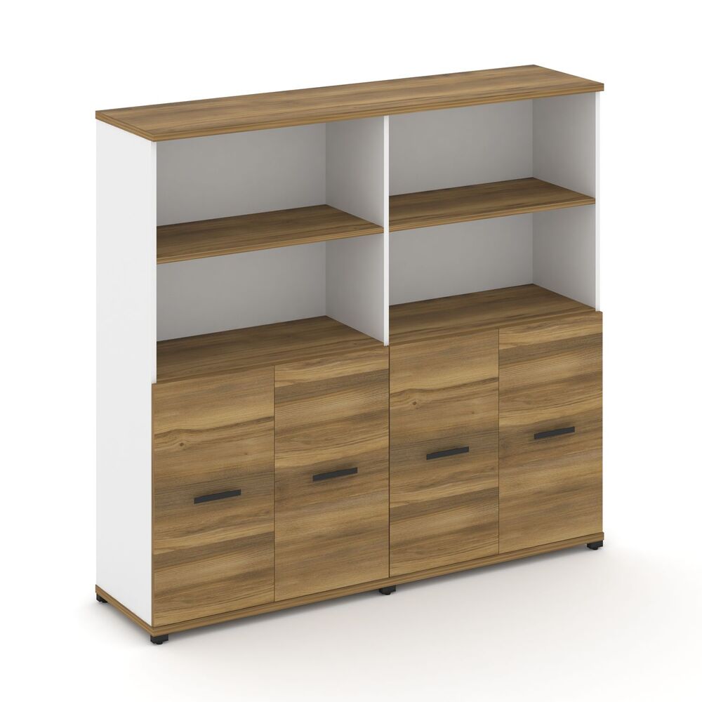 Шкаф две широкие секции, 4 ниши