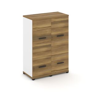 Шкаф две узкие секции, 3 ниши