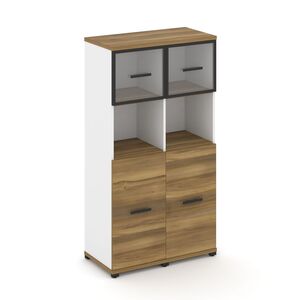 Шкаф две узкие секции, 4 ниши