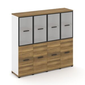 Шкаф четыре узкие секции, 4 ниши