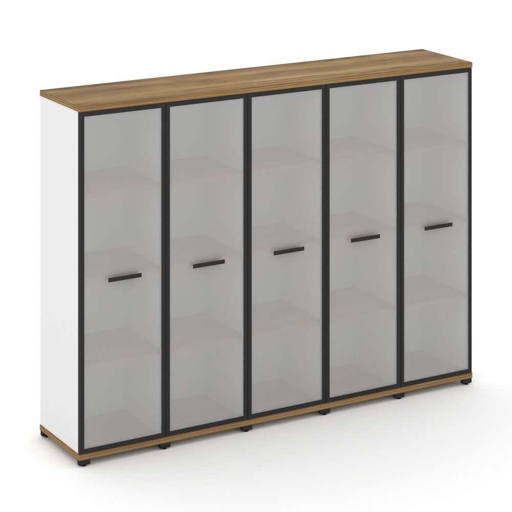 Шкаф пять узких секций, 4 ниши