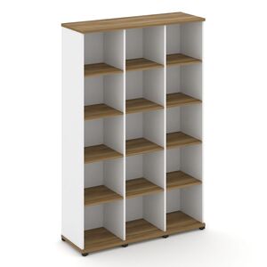 Стеллаж три узкие секции, 5 ниш