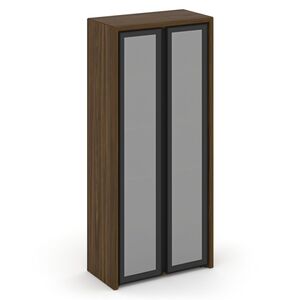 Шкаф высокий широкий (2 выс. фасада стекло в раме)