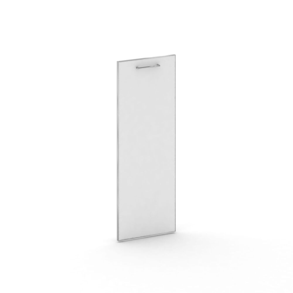 Комплект фасада среднего стекло в раме (лакобель белый) правый