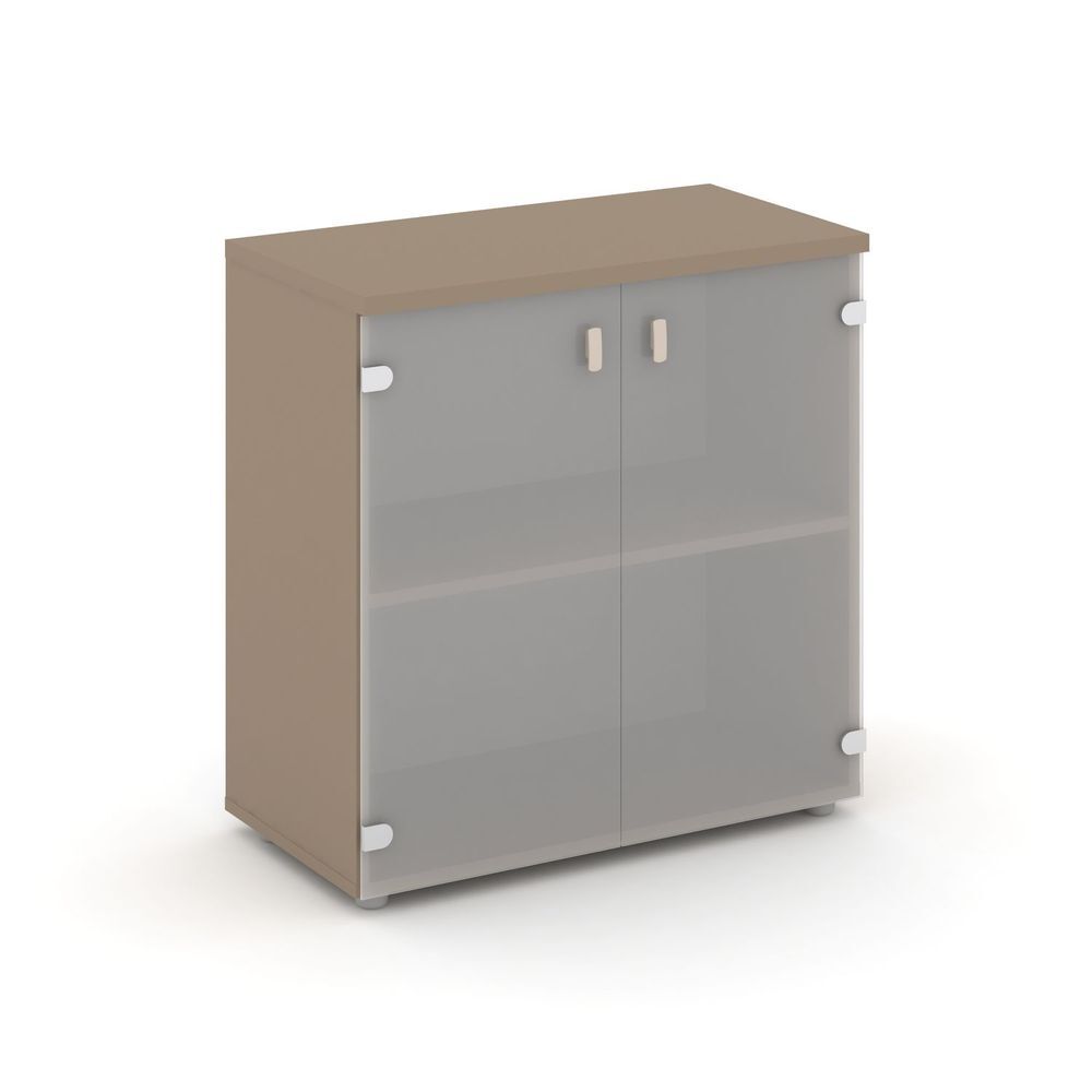 Шкаф низкий широкий (2 низких фасада стекло)