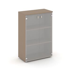 Шкаф средний широкий (2 средних фасада стекло)