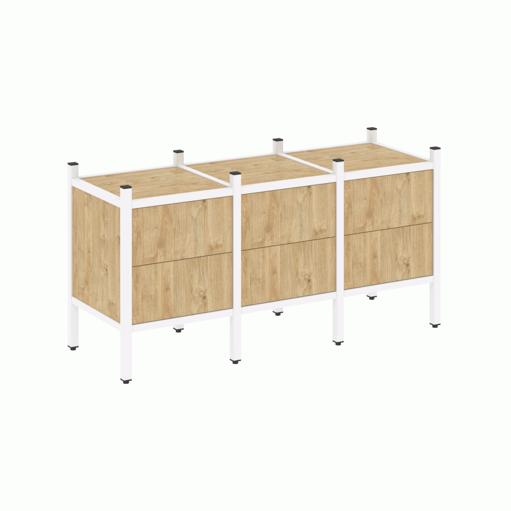 Прямой стеллаж наборный