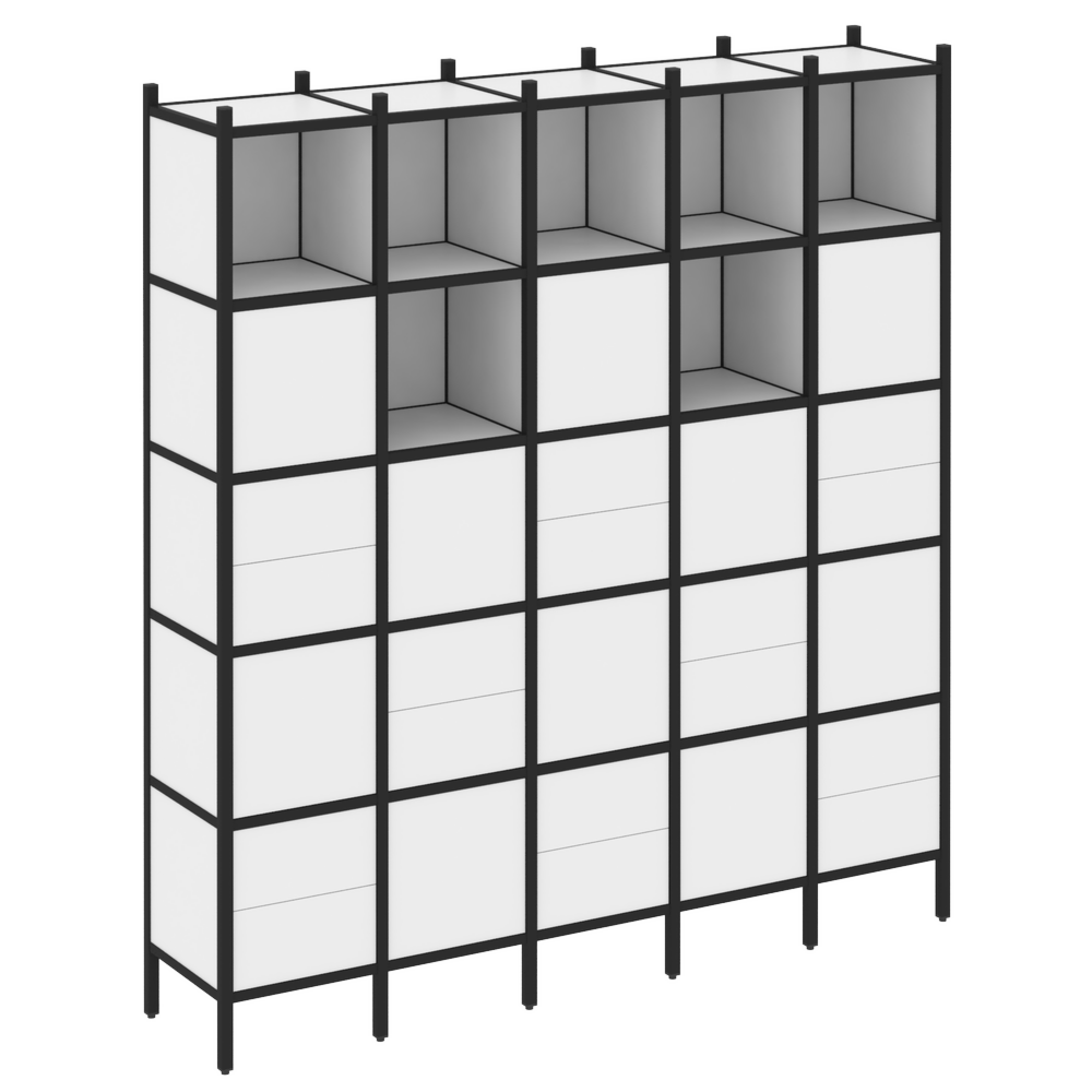 Прямой стеллаж наборный