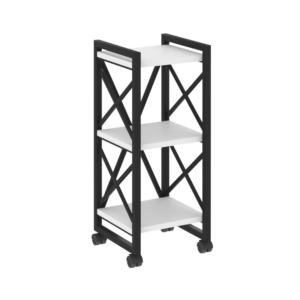 Стеллаж на колесных опорах-3 полки