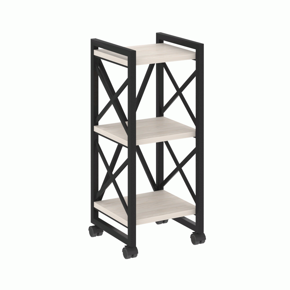 Стеллаж на колесных опорах-3 полки