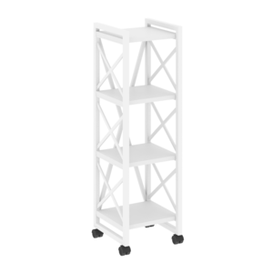 Стеллаж на колесных опорах-4 полки