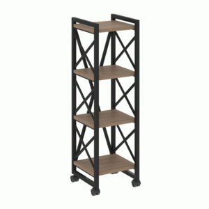 Стеллаж на колесных опорах-4 полки