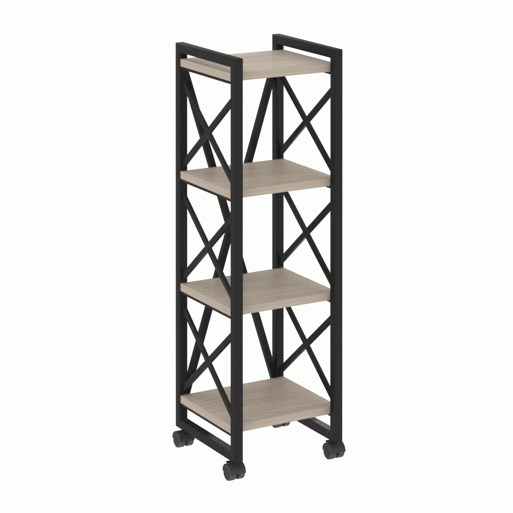 Стеллаж на колесных опорах-4 полки