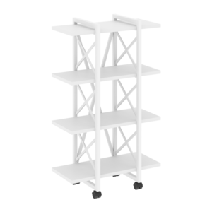Стеллаж на колесных опорах-4 полки