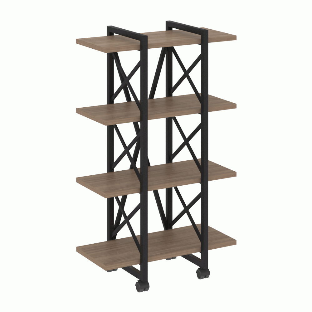 Стеллаж на колесных опорах-4 полки