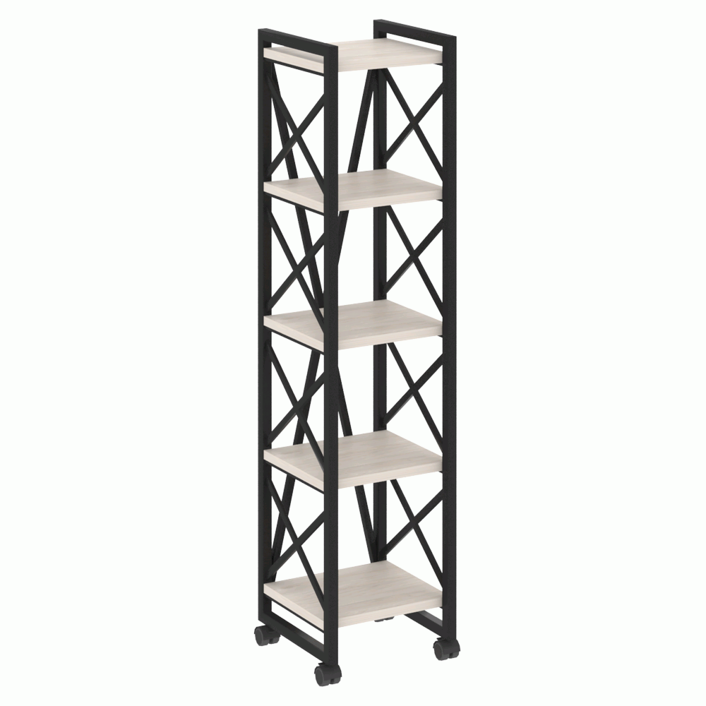 Стеллаж на колесных опорах-5 полок