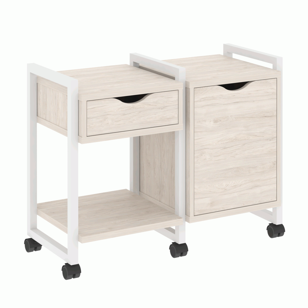 Тумба на колесных опорах наборная. Вариант №3