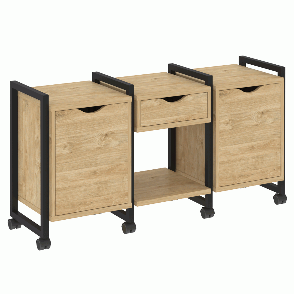 Тумба на колесных опорах наборная. Вариант №7