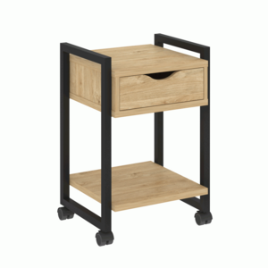 Тумба на колесных опорах с ящиком и полкой
