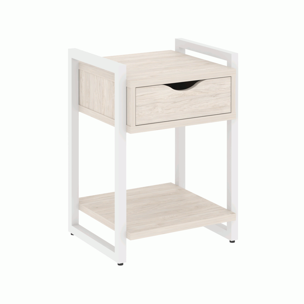 Тумба на регулируемых опорах с ящиком и полкой