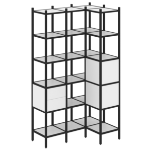 Угловой внутренний стеллаж наборный