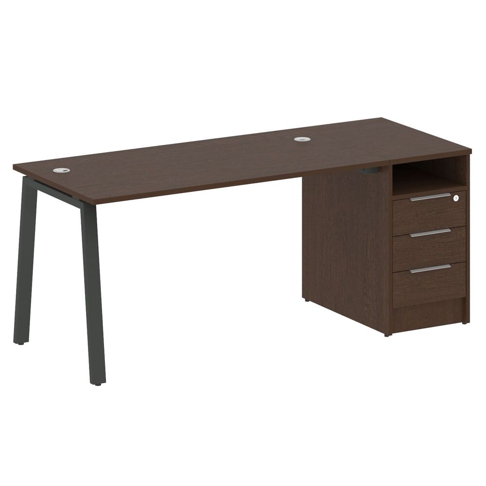 Рабочая станция на А-образном м/к с опорной тумбой