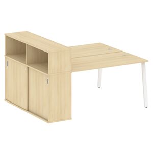 Рабочая станция на А-образном м/к с опорным шкафом-купе