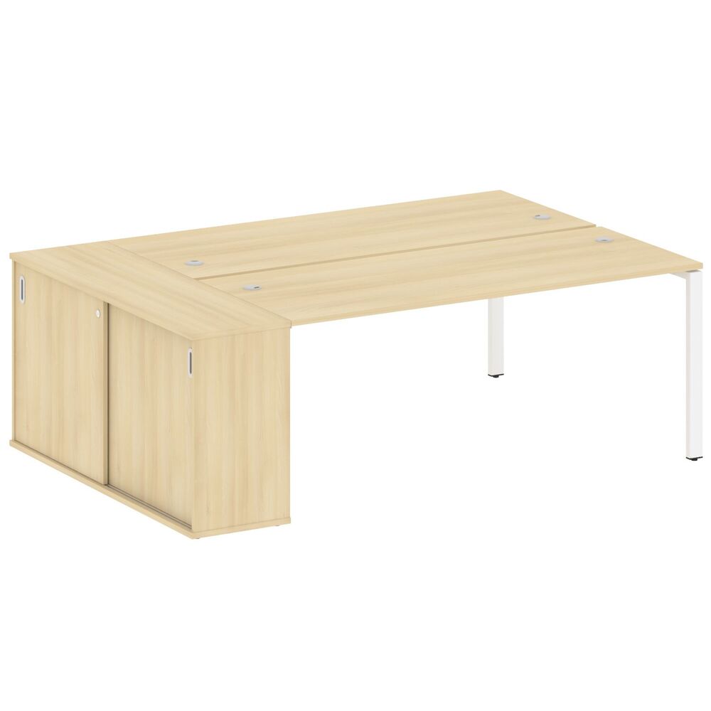 Рабочая станция с опорным шкафом-купе