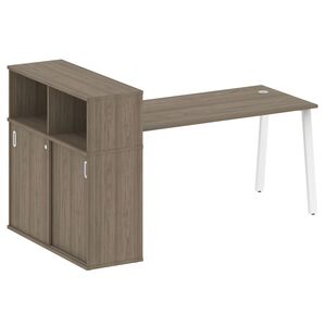 Стол письменный на А-образном м/к с опорным шкафом-купе