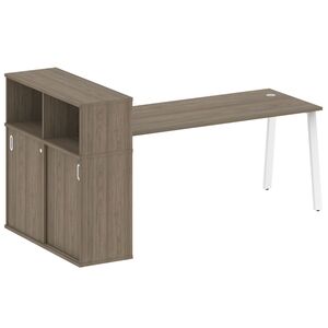 Стол письменный на А-образном м/к с опорным шкафом-купе