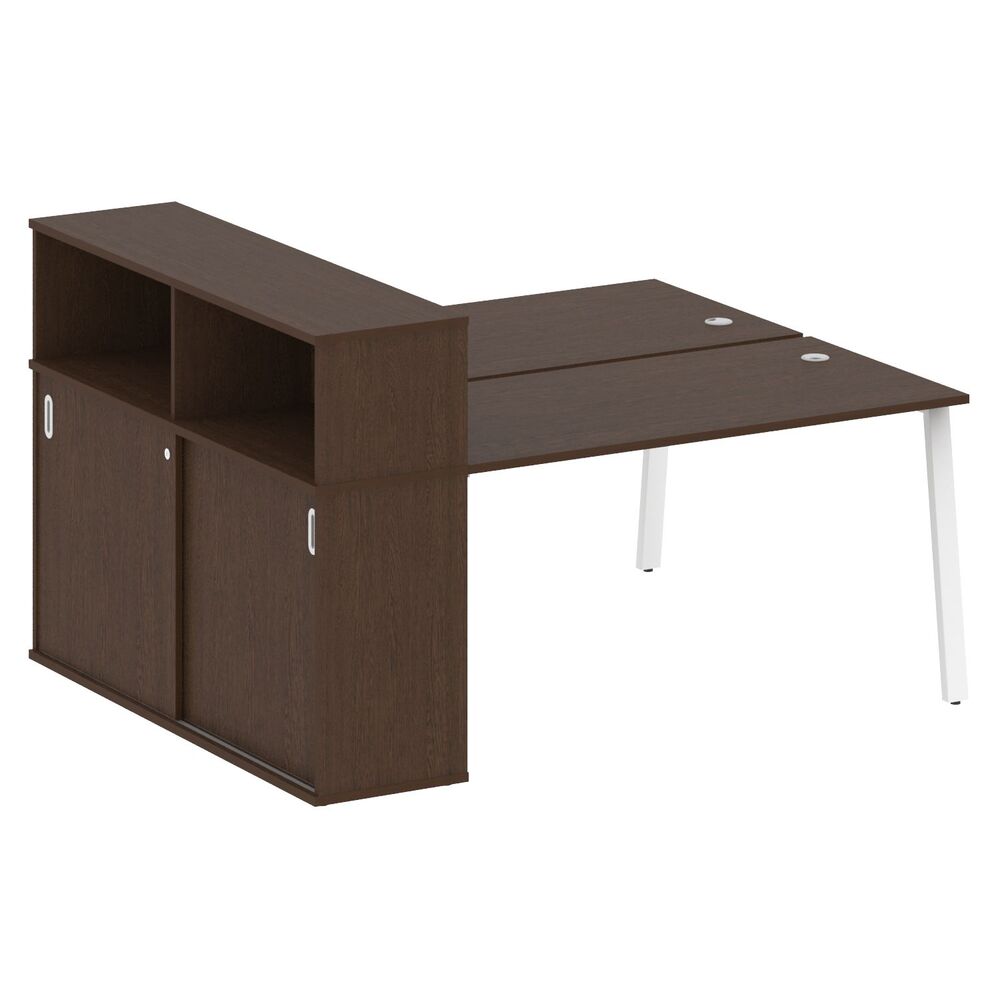 Рабочая станция на А-образном м/к с опорным шкафом-купе