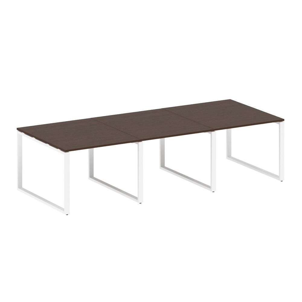 Переговорный стол (3 столешницы) на О-образном м/к