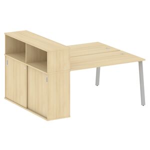 Рабочая станция на А-образном м/к с опорным шкафом-купе