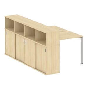 Рабочая станция с опорным шкафом-купе