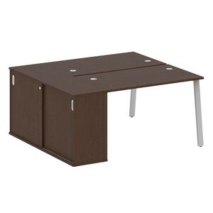 Рабочая станция на А-образном м/к с опорным шкафом-купе
