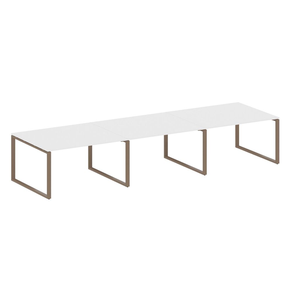 Переговорный стол (3 столешницы) на О-образном м/к